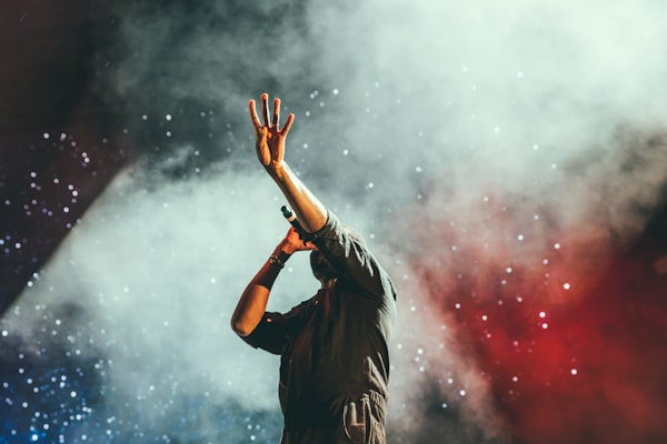 Brume sur scène de concert